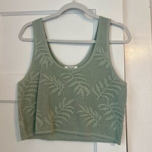 Madewell cropped knit tank